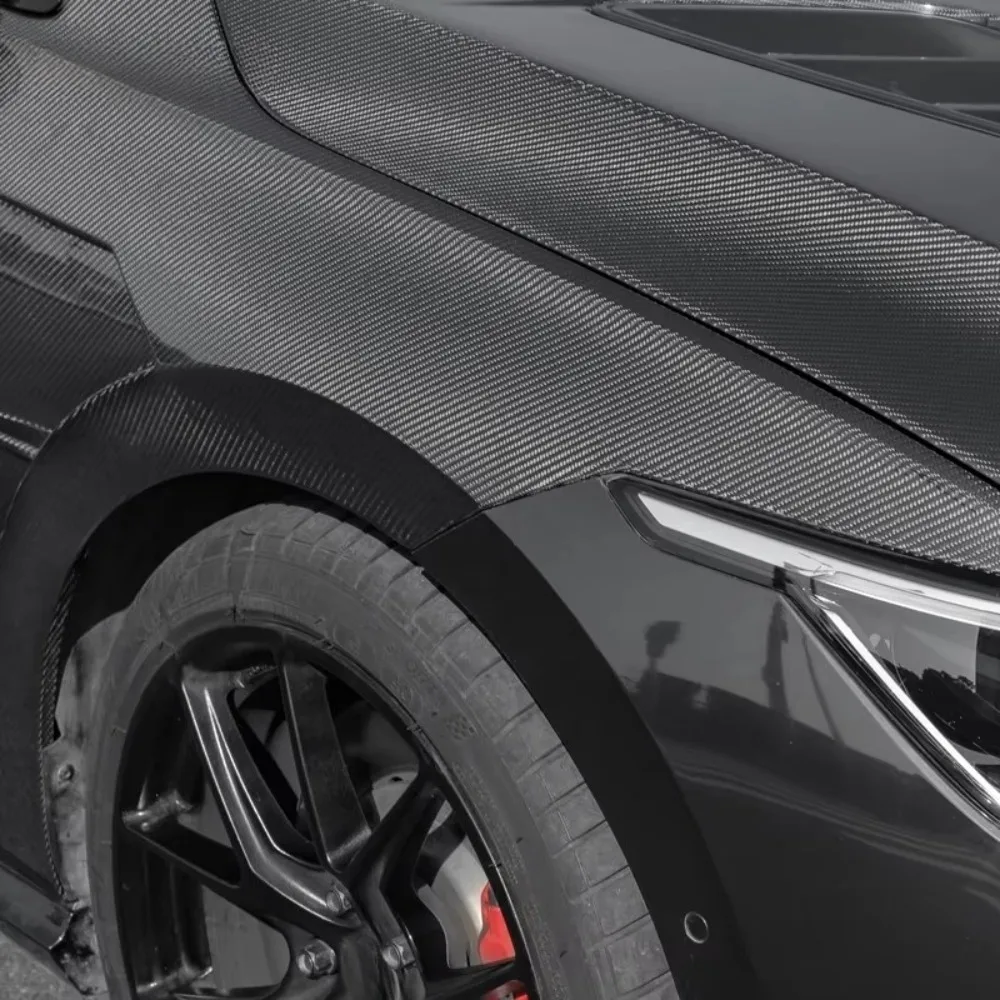 Carbon Fiber Side Fenders Wings for Vw Golf 8 Mk8 R Gti Line Front Fender